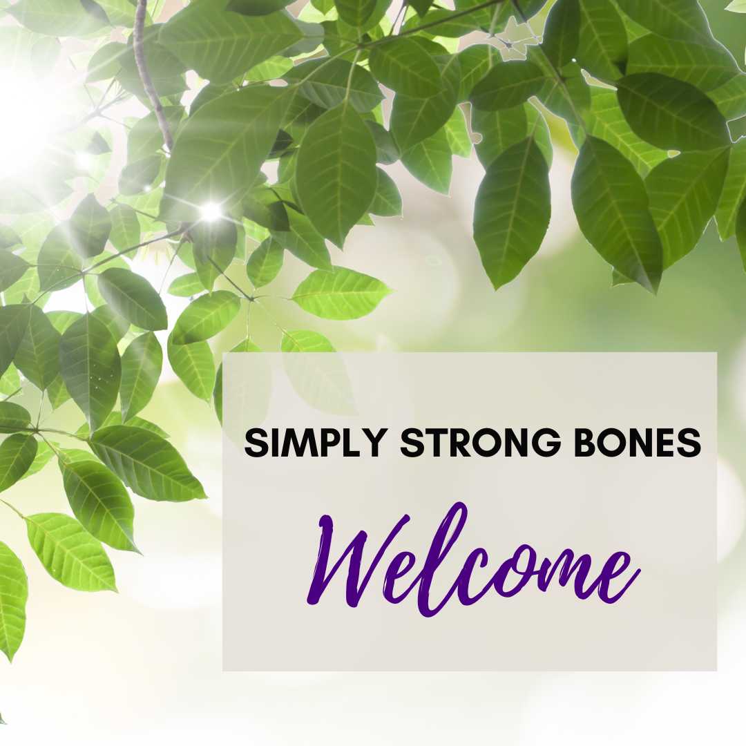 Option One This is the section cover for the program Simply Strong Bones.